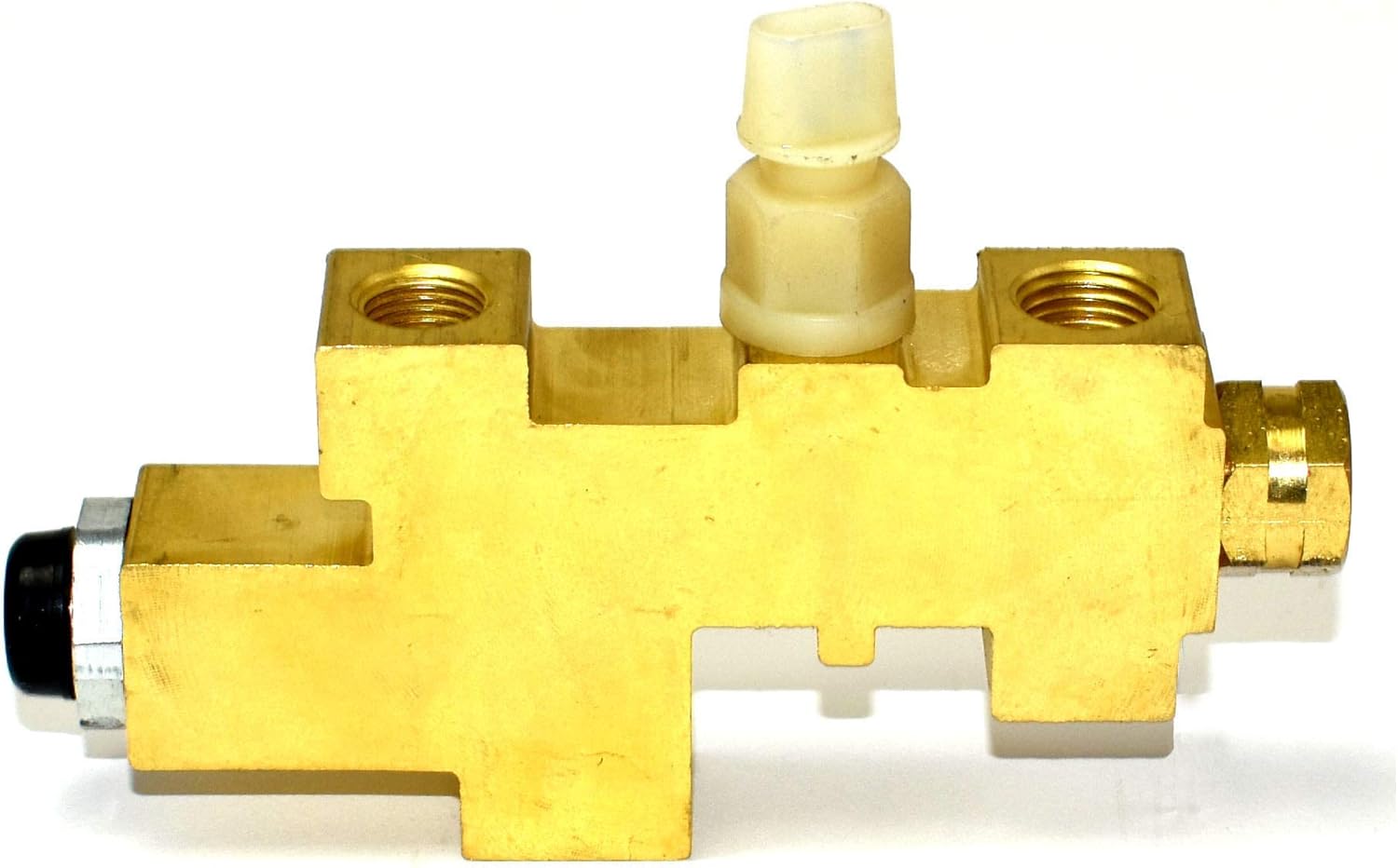 A-Team Performance Adjustable Brake Proportioning Valve - Compatible with 1989-1996 Jeep Wrangler YJ - Brass Construction & 1/2