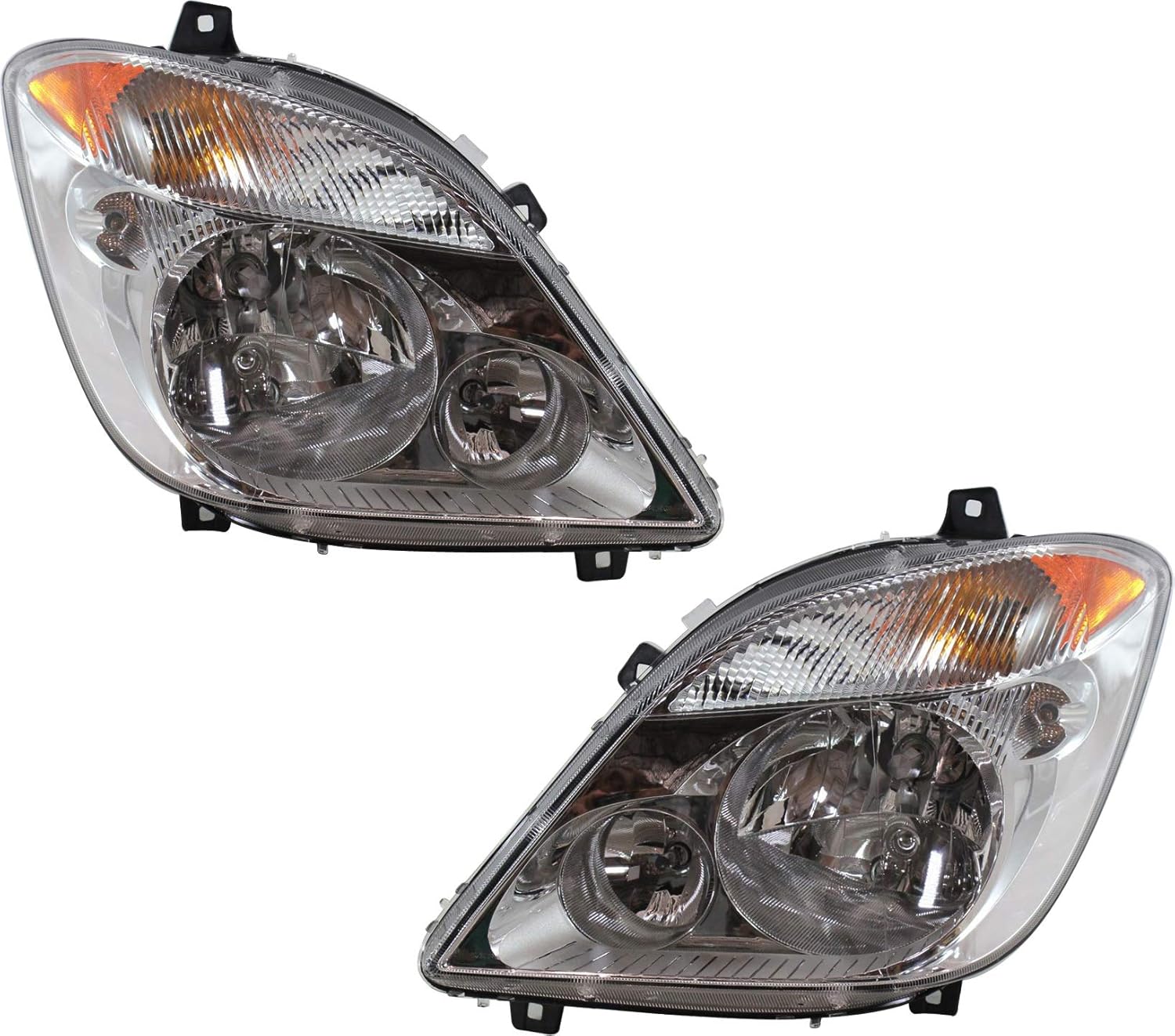Garage-Pro Driver, Passenger Side Headlights Assembly for Mercedes Benz Sprinter 2500 Base 2010-2013, Sprinter 3500 Halogen With bulb(s) Replaces# 68012120AA 9068201661 68012121AA 9068201561