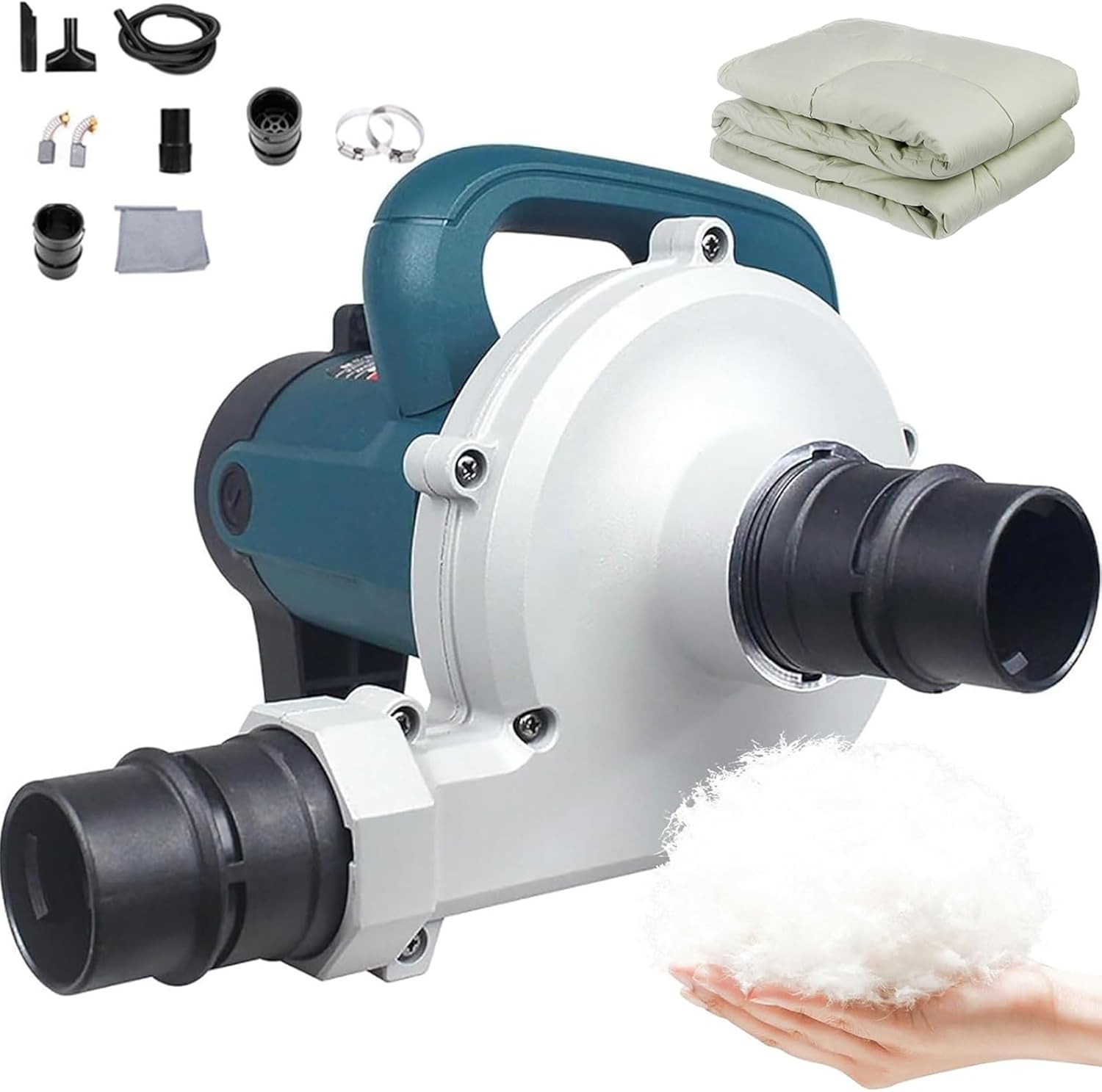 Electric Down Filling Machine,with Foot Control Switch,Blowing Sucking Dual Purpose Vacuum,for Shopping