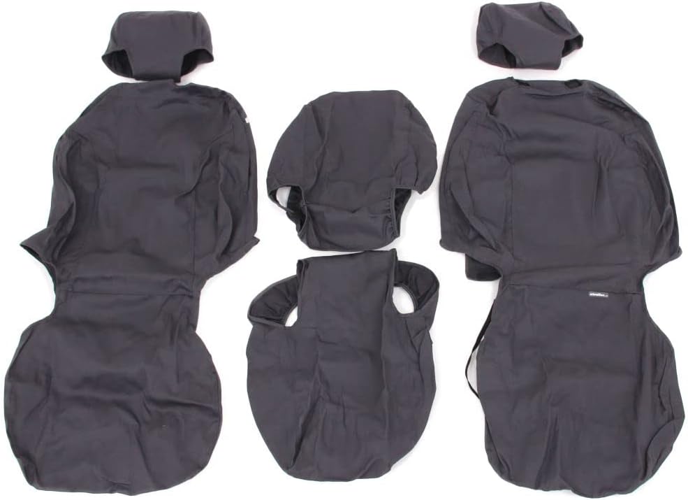 Covercraft - SS3437PCCH SeatSaver Front Row Custom Fit Seat Cover for Select Chevrolet Silverado 1500/GMC Sierra 1500 Models - Polycotton (Charcoal)