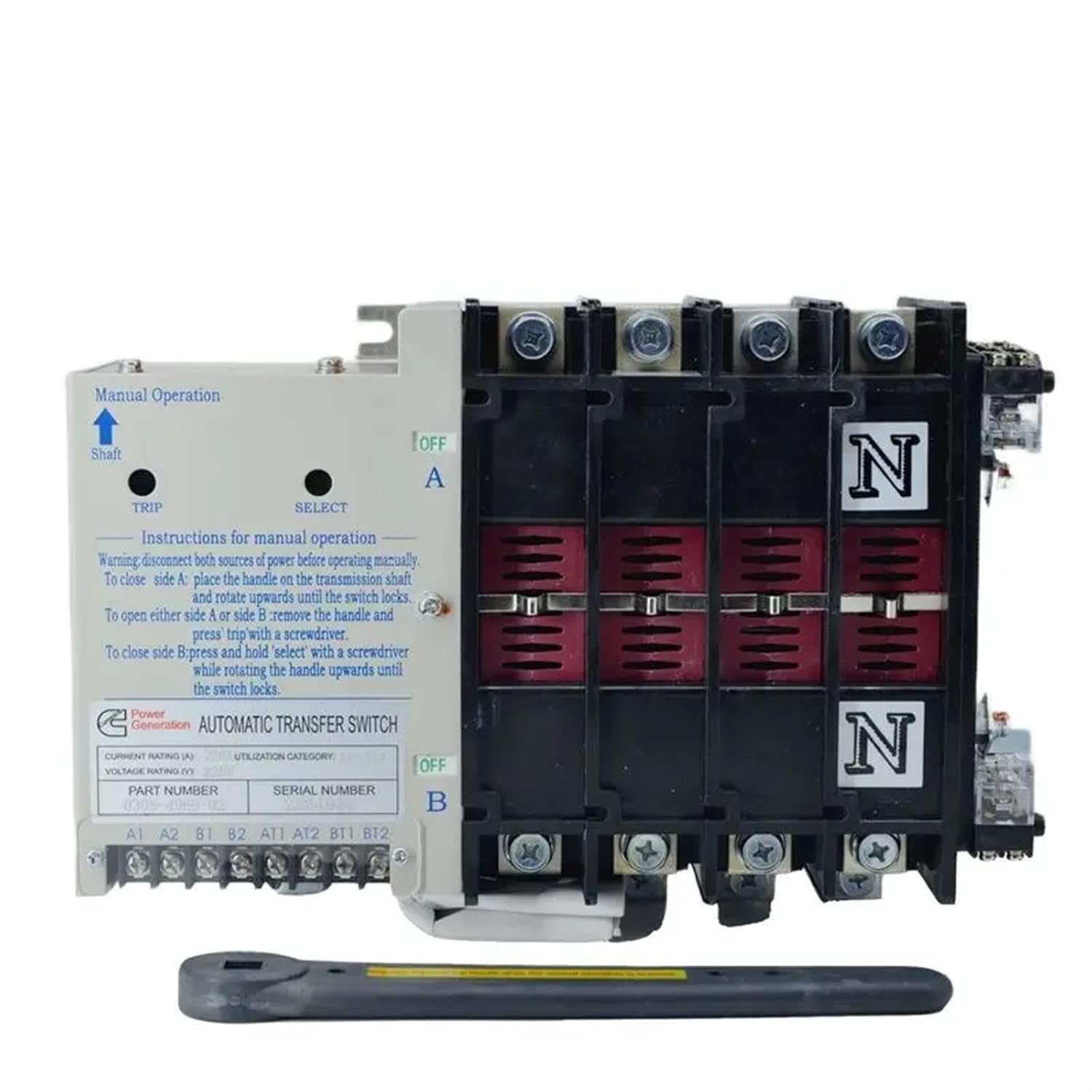 Select Switch ATS 0306-4969-02 Automatic Transfer Assembly ATS 0306-4993-01(0306-4993-01 63A)