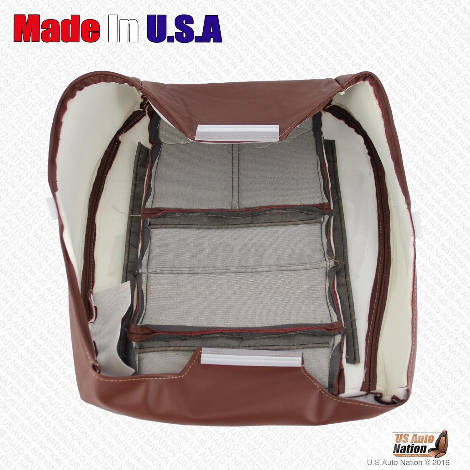 US Auto Nation 2008 09 2010 Compatible with Ford F250 F350 F450 F550 King Ranch Driver Passenger Leather Cover (Select Part:: Driver Bottom & Top)