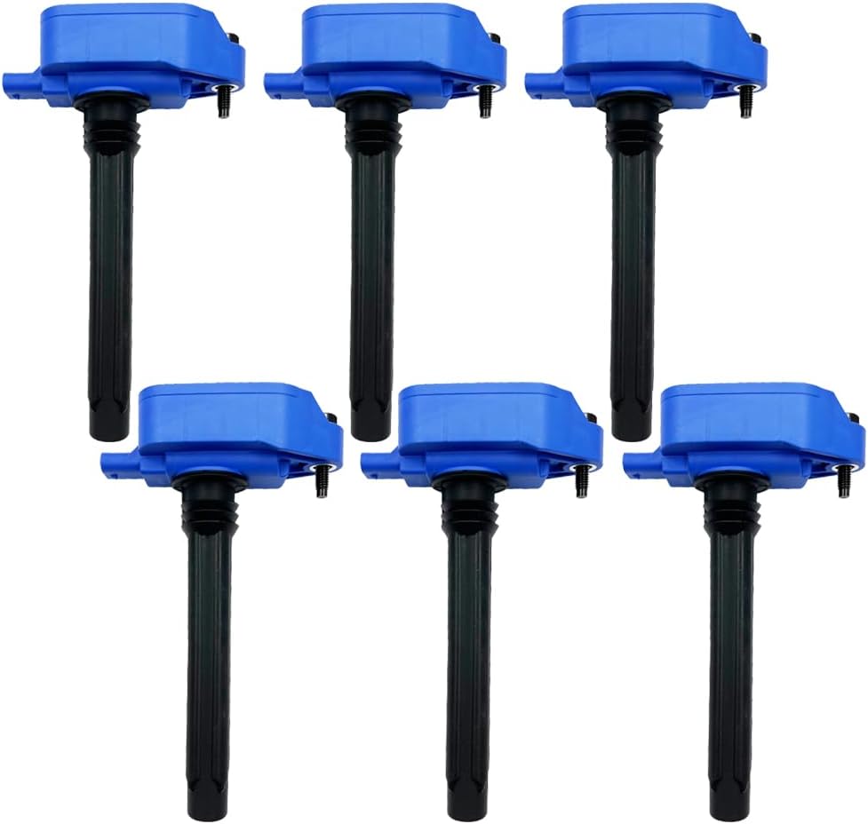 Ignition Coil Pack 68223569AB UF807 Set Of 6 Compatible With CHRYSLER PACIFICA VOYAGER DODGE DURANGO JEEP GLADIATOR GRAND CHEROKEE WRANGLER RAM 1500/1500 CLASSIC 3.6 V6