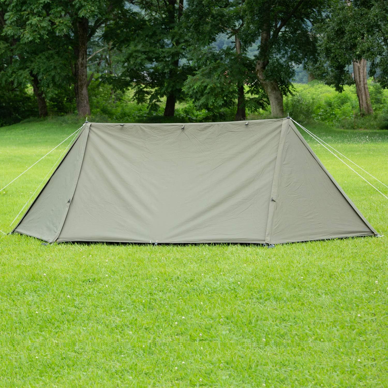 BUNDOK Solo Base BDK-79TC (for 1 Person, Pump Tent, Military Curtain, Storage, Compact, Blended Cotton, Full Closing