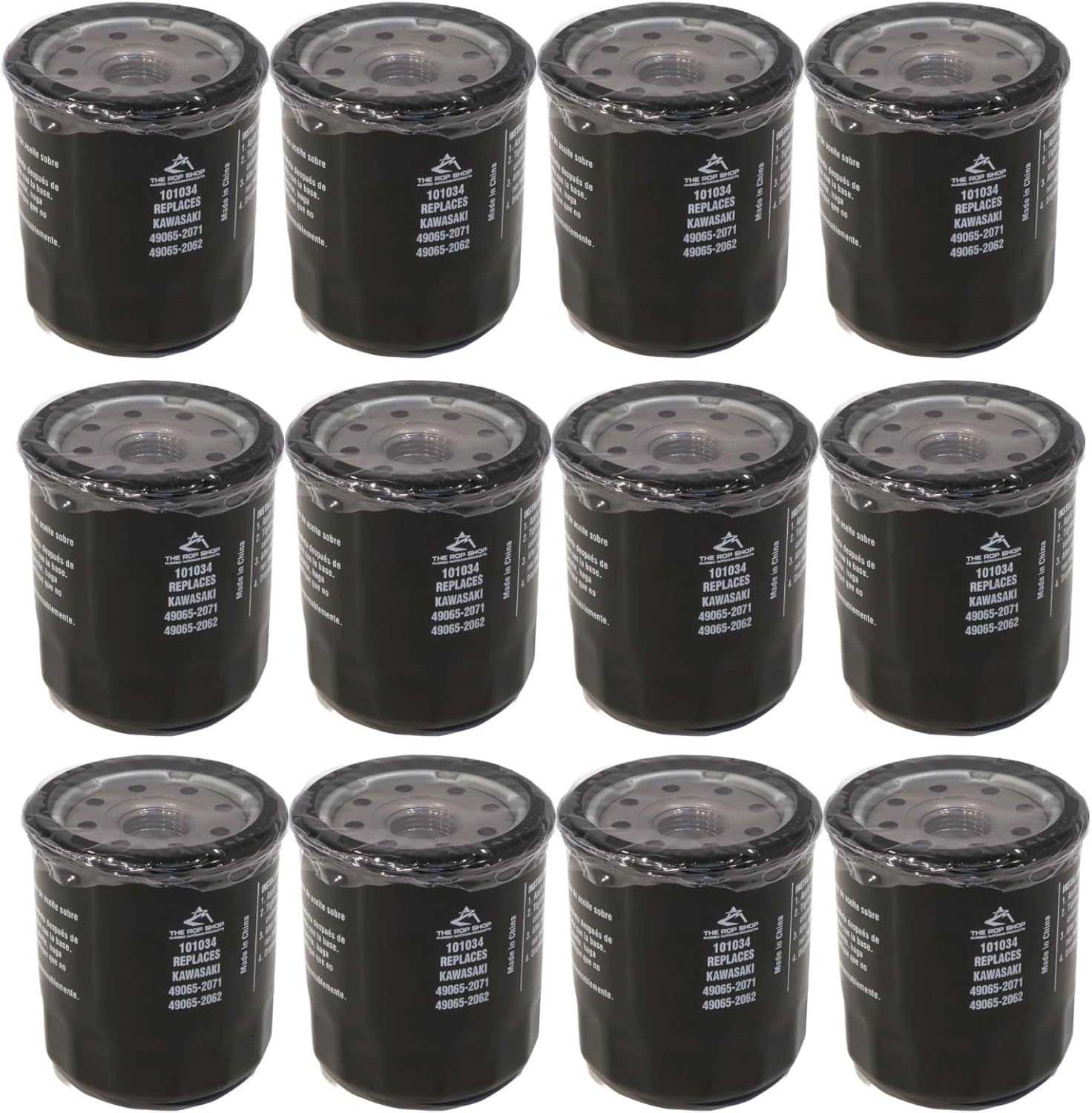 The ROP Shop | Laser (Pack of 12) Oil Filters Replacement for Club Car 1016467, E-Z-GO 607454, Cushman 833438