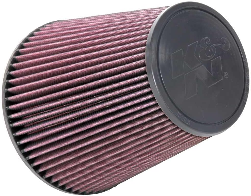 K&N High-Flow Original Lifetime Universal Clamp-On Air Filter: High Performance, Premium, Washable: Flange Diameter: 6 In, Filter Height: 8 In, Flange Length: 0.625 In, Shape: Round Tapered, RU-1044