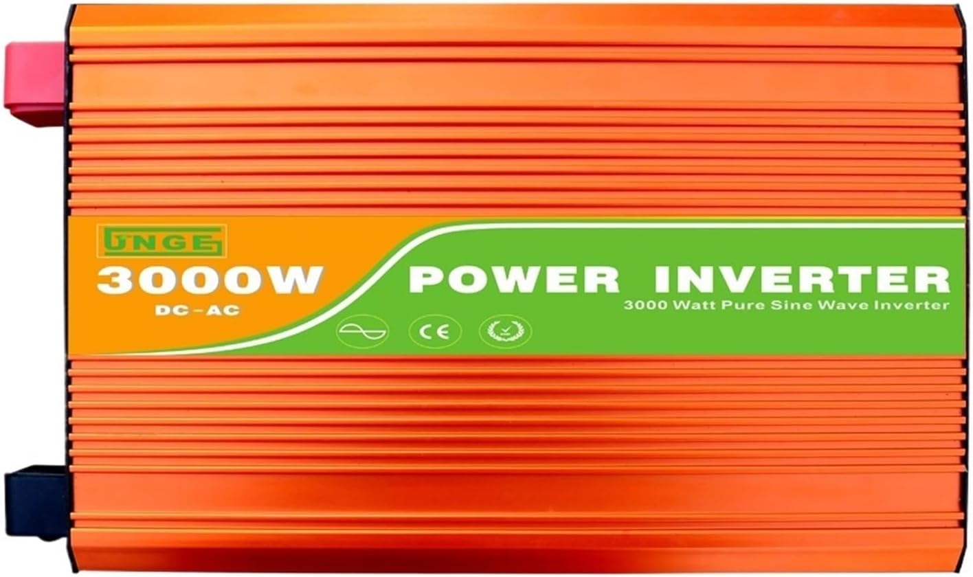 3KW/3000W 12/24/48V To 100/110/120/220/230/240VAC 50/60Hz Residential Home High Frequency Use Pure Sine Wave Off Grid Inverter(24V to 220V 50Hz)