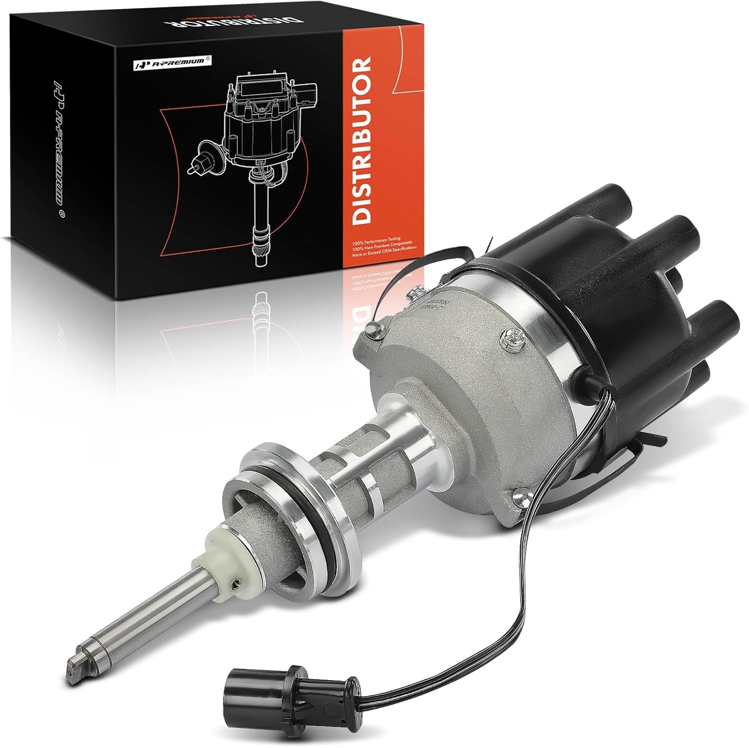 A-Premium Ignition Distributor Compatible with Dodge B150 1988-1991, B250 1988-1991, D100 1988-1989, D150 1988-1991, D250 1988-1991, Dakota 1988-1991, W100 1989, W150 1989-1991, 3.9L