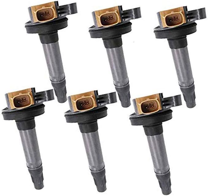 Amrxuts 6pcs DG549 BL3Z-12029-B Ignition Coil Packs for 2013-2017 ford Expedition Explorer F-150 Flex Taurus Transit for Lincoln MKS MKT Navigator 3.5L V6 DG-549 C1814 UF646 BL3Z-12029-C