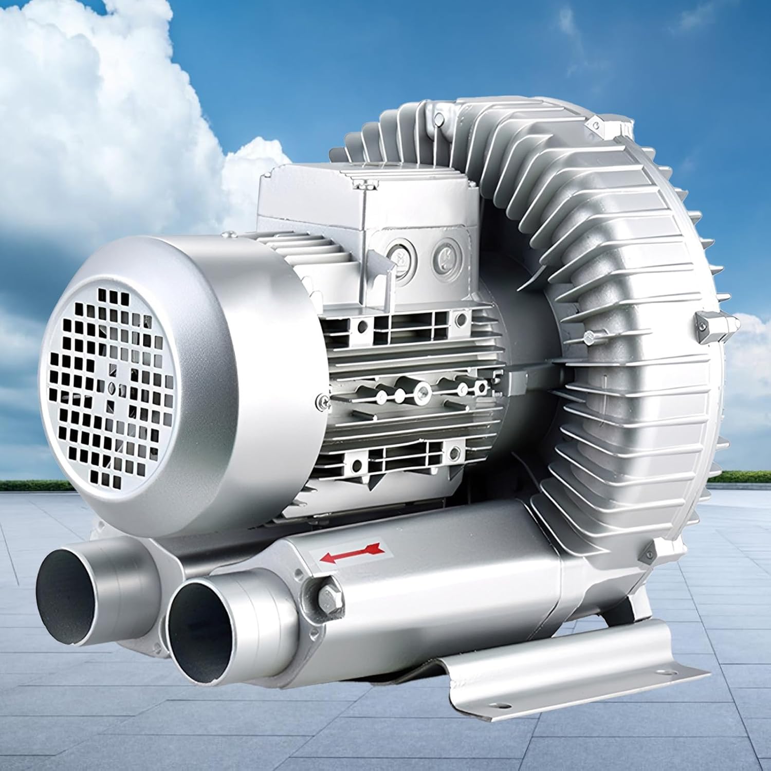 Side Channel Blower with Regenerative Vortex Blower – Single/3 Phase Industrial Oxygen Pump and Septic Tank Aerator for Wastewater Treatment and Dust Control 250W/380V