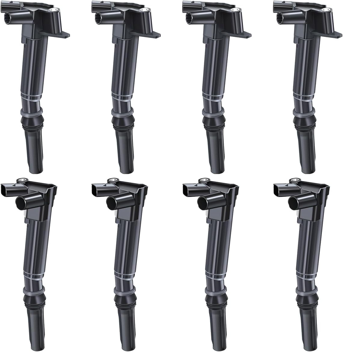 MAS Set of 8 Ignition Coils Pack Compatible with Ford F150 F250 F350 E350 Super Duty Lobo 6.2L V8 Replacement for UF631 UF639 AL3Z-12029-B AL3Z-12029-A C1800(4 Right and 4 Left)
