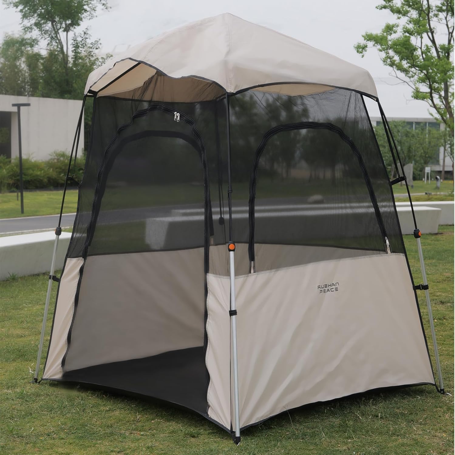 Tents for Camping Sport Instant Weather Proof Tent Pop Up Clear View Outdoor Tent with Removable Top Cover and Sealed Floor Mesh Sun Shelter for Sports Events Fishing Cheering