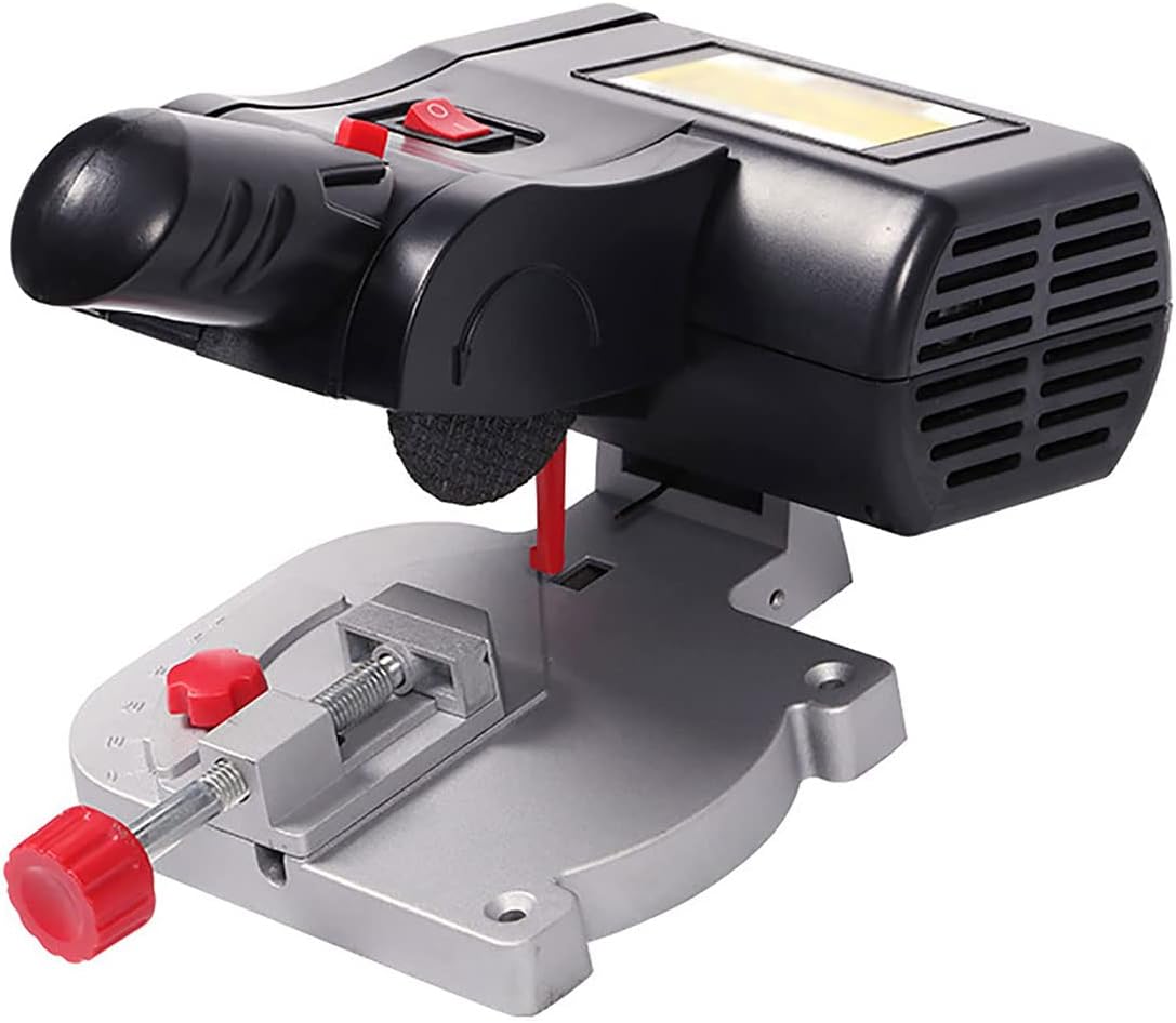 Electric Cutting Tools Multi-Angle Cutting, Portable Table Saw, Precise Mini Bench Miter Saw, Cutting Thickness 12mm for Plastic, Suitable for Wood, Stone and Non-Ferrous Metal Cut