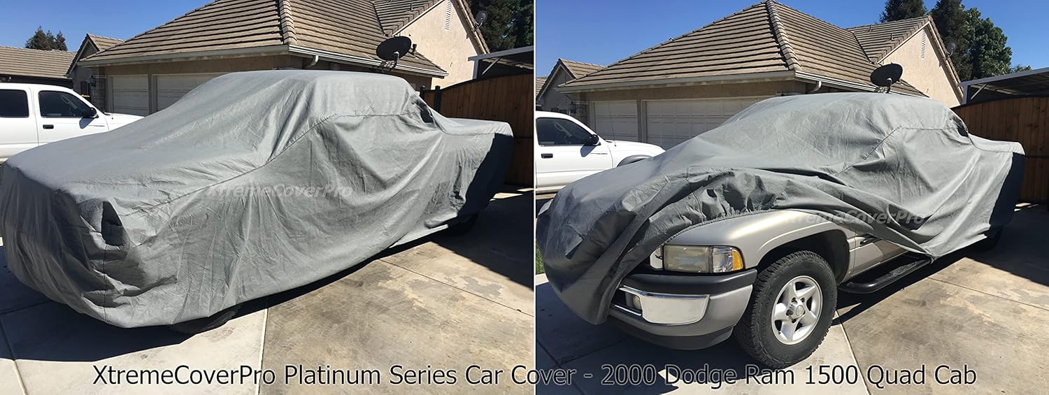 Car Cover fits 1994 1995 1996 1997 1998 Dodge Ram 1500 2500 3500 Club Cab 6.5ft Bed XTREMECOVERPRO Diamond Series Black Truck Cover