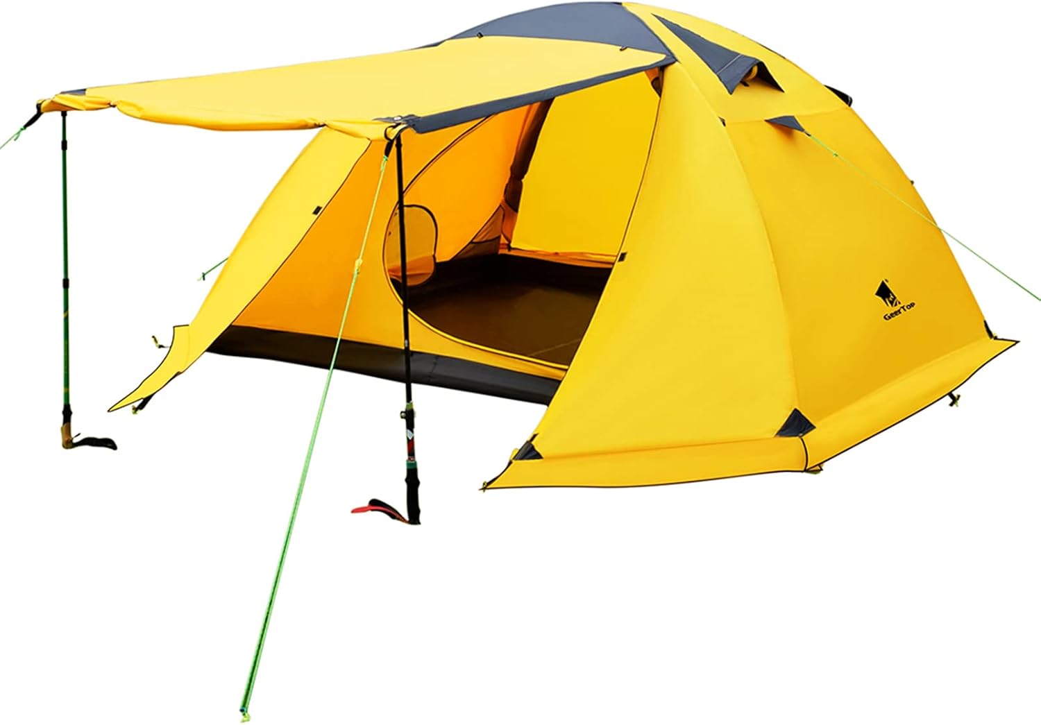 GEERTOP 4 Person 4 Season Tent for Camping Waterproof Double Layer Easy Set Up Family Tent for Camping Hiking Backpacking Outdoor Travel