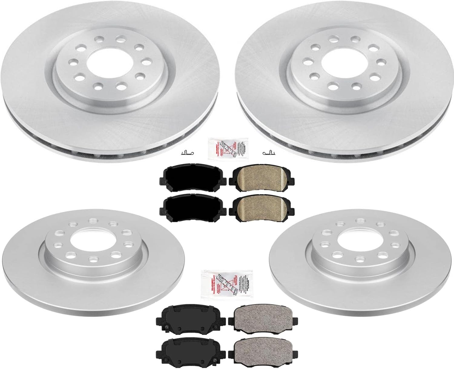 F & R Pads & Rotors for 14-18 Cherokee With 330MM Front & 278MM Rear & Front Single Piston Caliper Please Stop and measure rotors before ordering