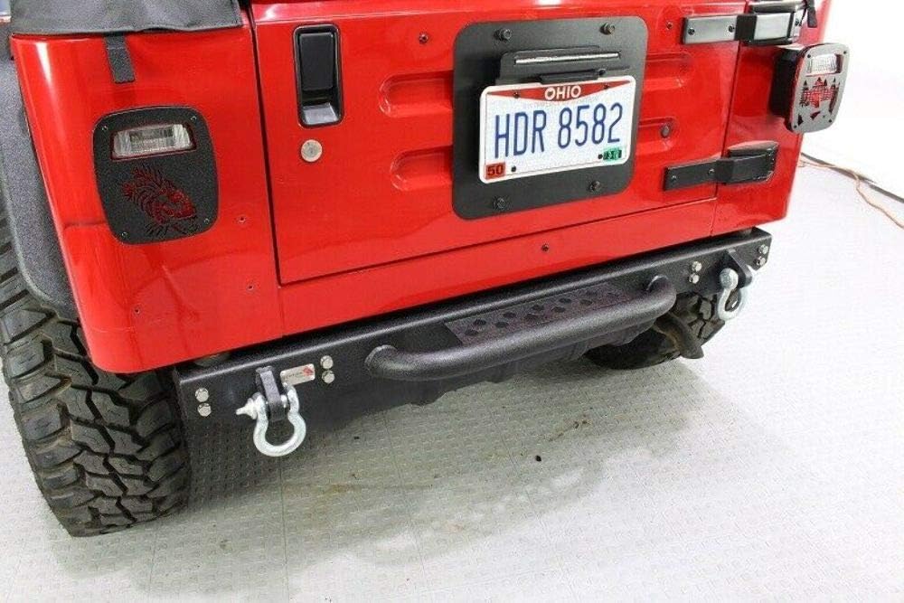 Fishbone Offroad FB22072 Jeep Rear Bumper W/Step 97-06 Wrangler TJ Piranha Series