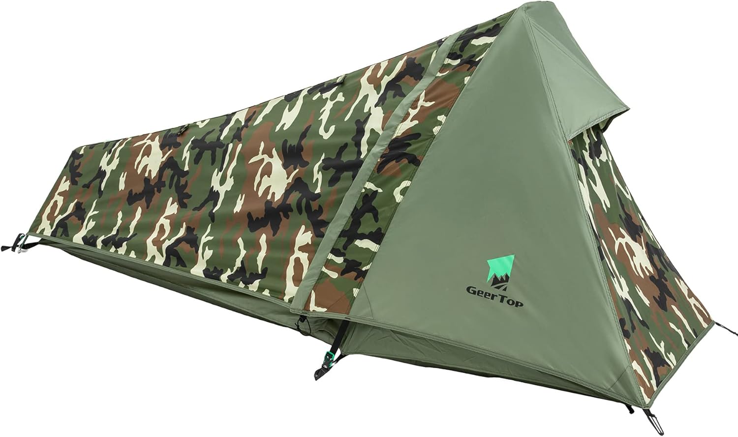 GEERTOP Ultralight Bivy Tent for 1 Person 3 Season Waterproof Single Person Backpacking Tent for Camping Hiking Backpack Travel Outdoor Survival Gear