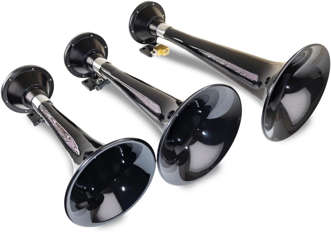 Kleinn Air Horns 230 Triple Train Horn - Black