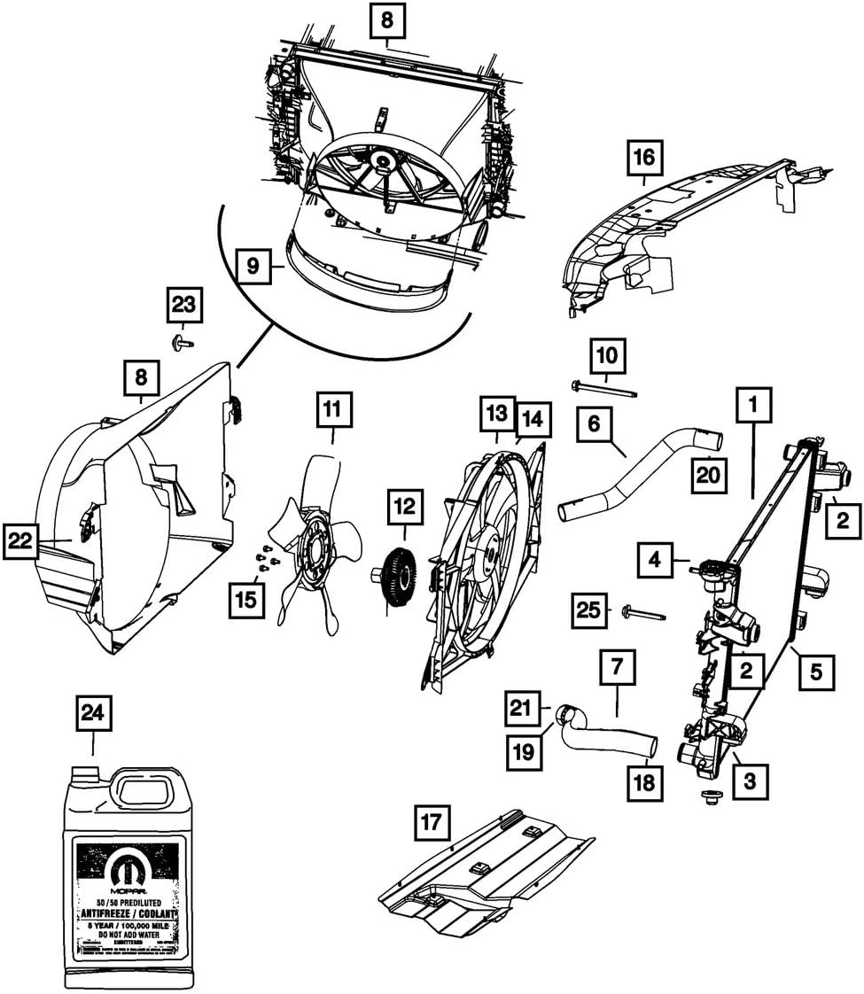 Mopar 5505 6870AF, Radiator