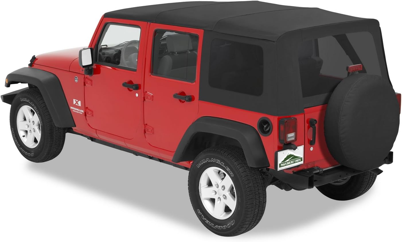 Bestop 51201-35 Replay Black Diamond Tinted Window for Jeep Wrangler Unlimited