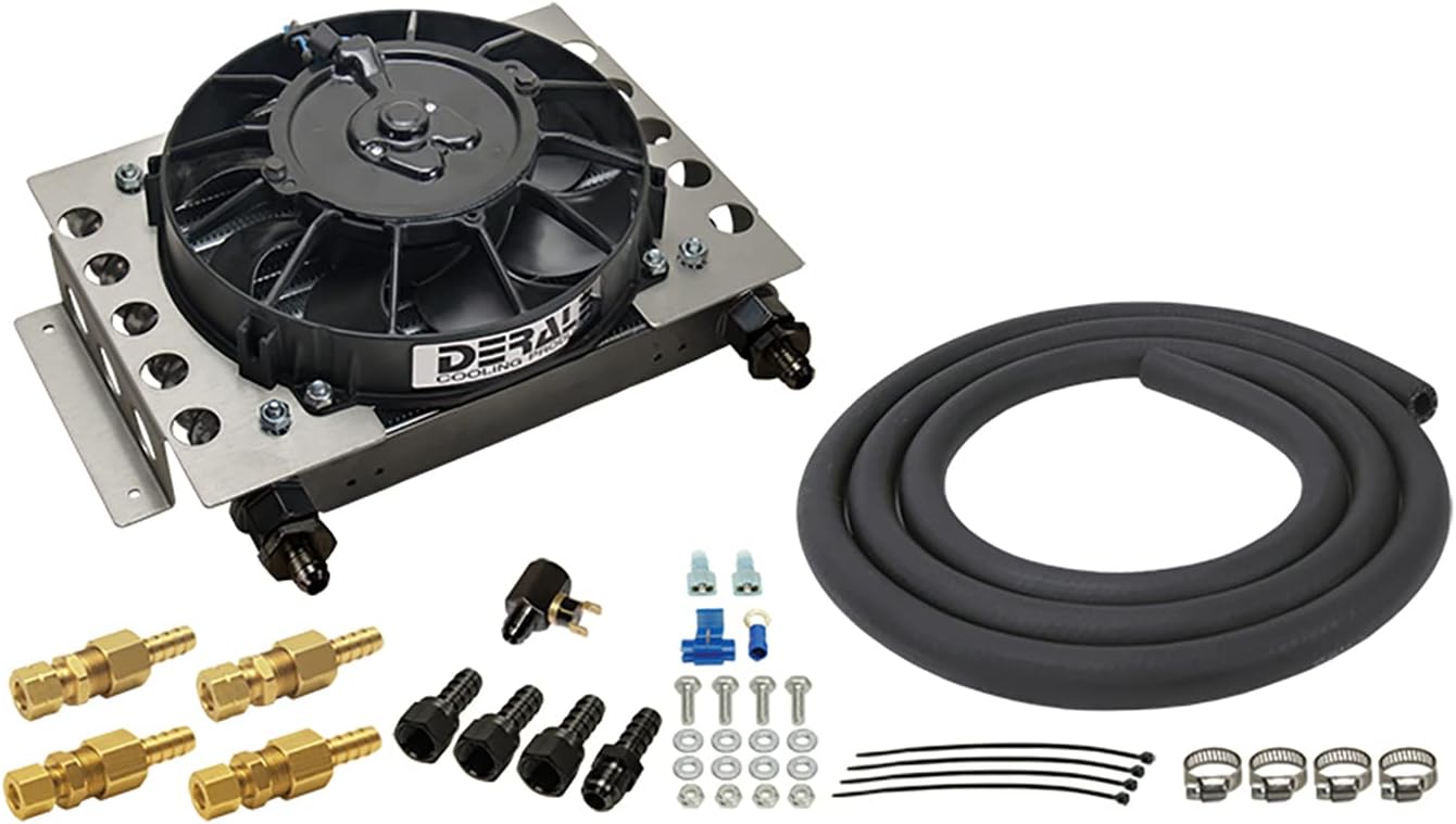 Derale 13950 Atomic-Cool Remote Cooler , Black