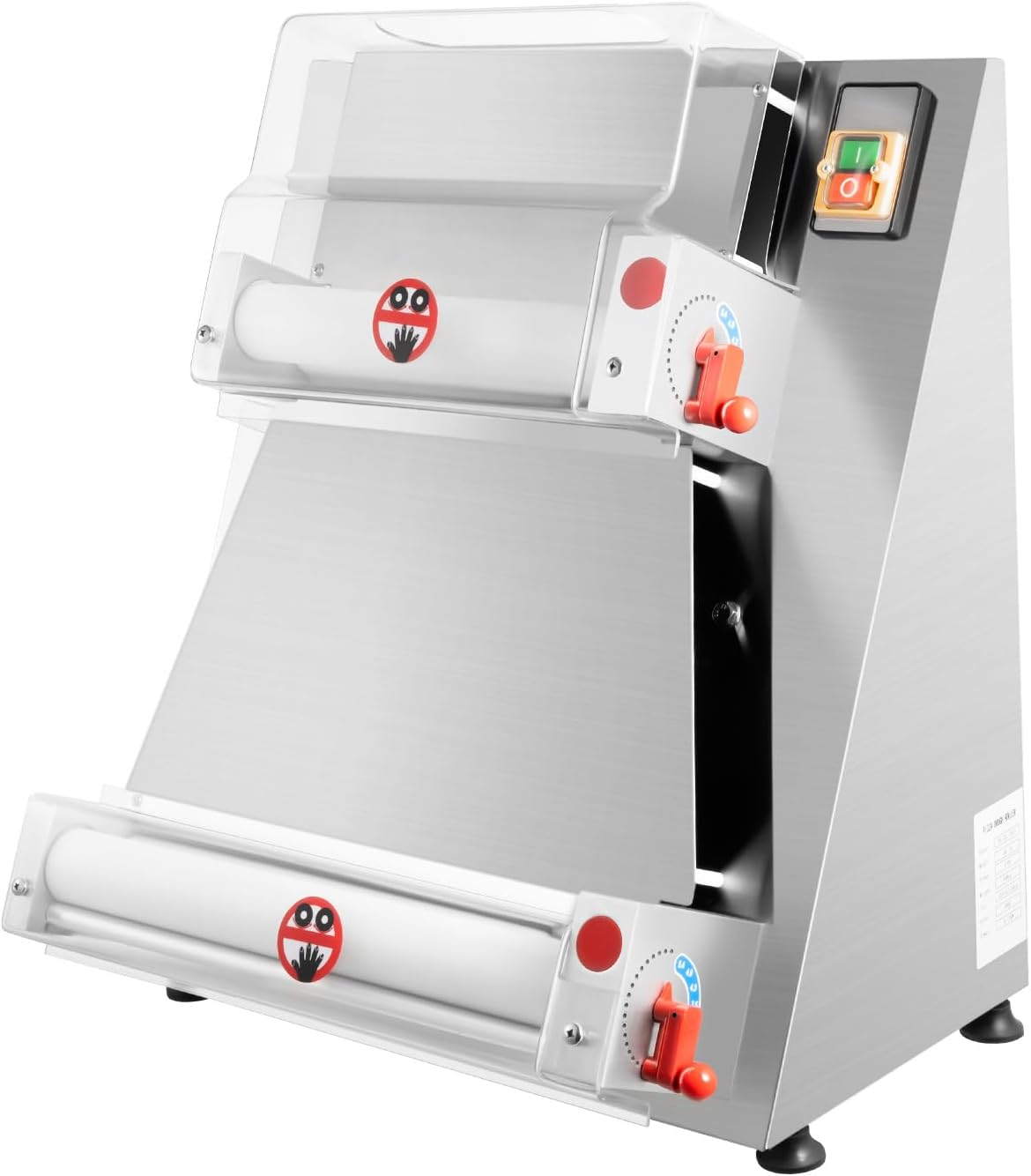 370W 110V Pizza Dough Roller Sheeter, 4-16 Inch Commercial Electric Pastry Press Making Machine Pizza Press,Pizza Thickness Adjustable Dough Machine for Bakeries Pizzerias, Restaurants Kitchens US