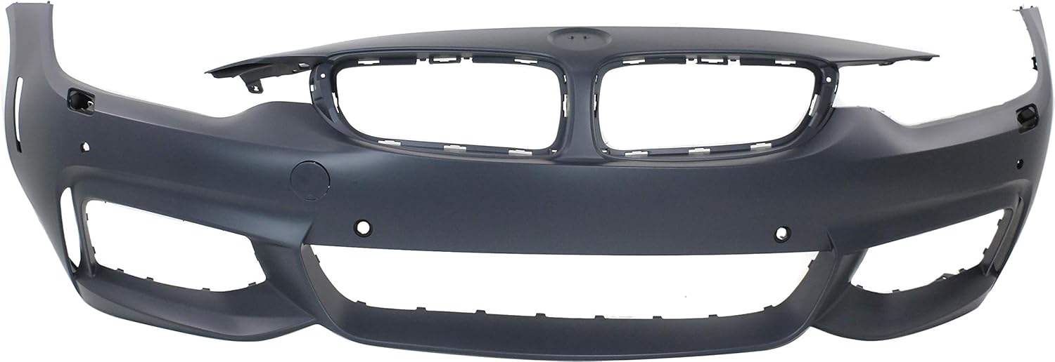 Garage-Pro Front Bumper Cover Compatible with BMW 4-Series 2014-2019 Primed, with M Sport Line, with HLW Holes, Convertible/Coupe/Hatchback - CAPA