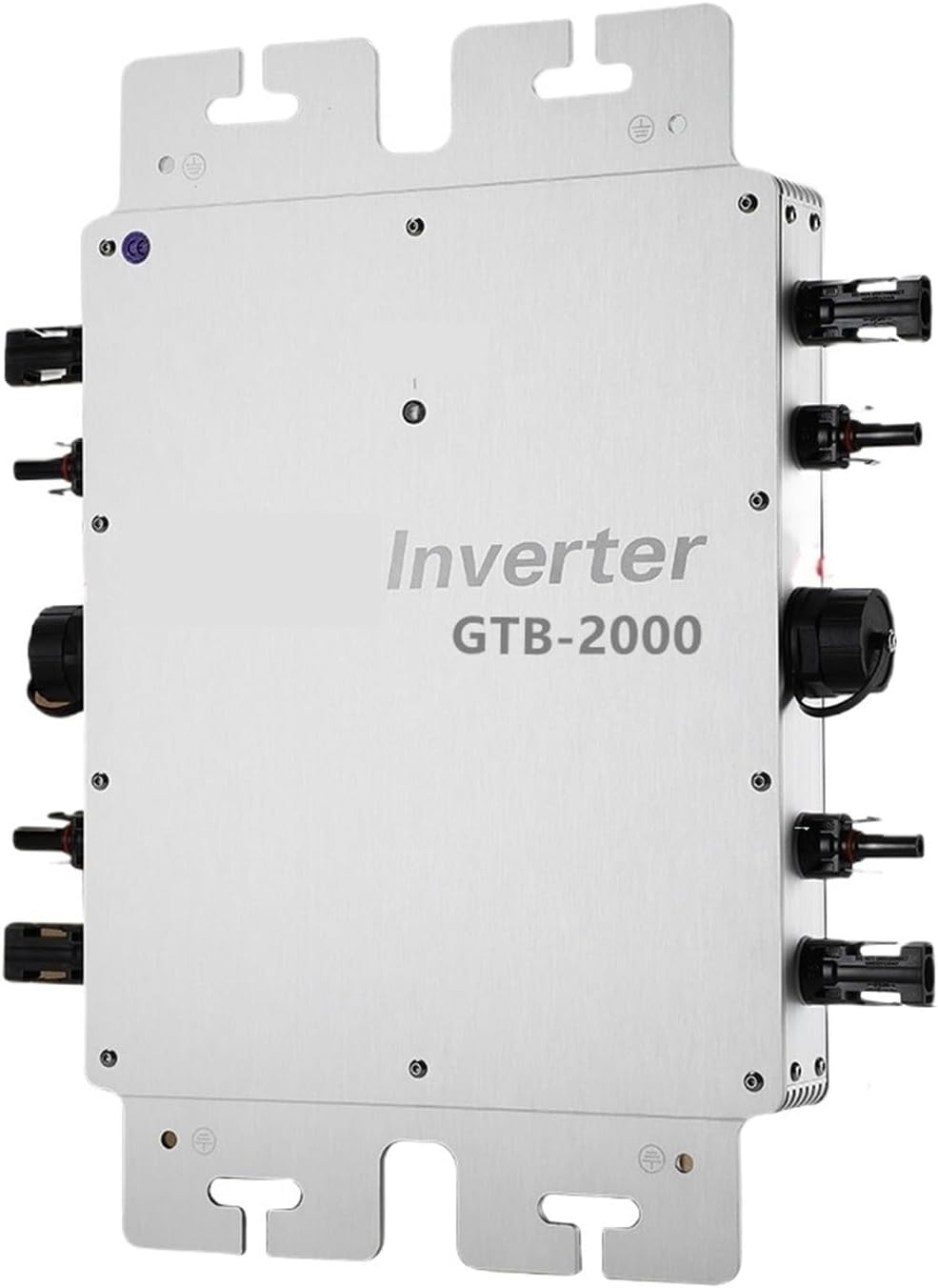 Solar Grid Tie Micro Inverter Solar 2000W 2400W 2800W Grid Tie Inverter Solar Panel Converter 110v 220v 230v Water-Proof IP65 Solar On Grid Inverter(Silver 2800w,110V)