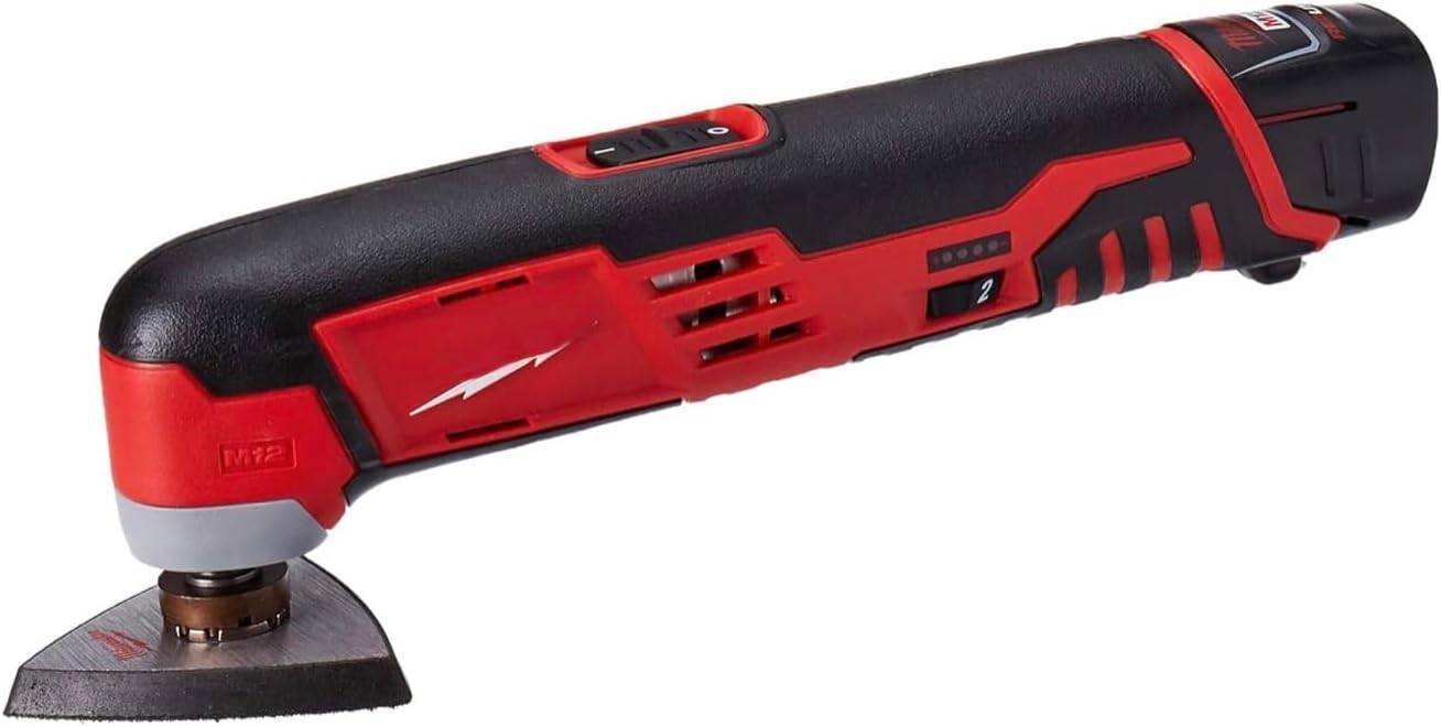 Cordless Oscillating Multi-Tool Kit with Carrying Bag, Battery and Charger, Red and Black
