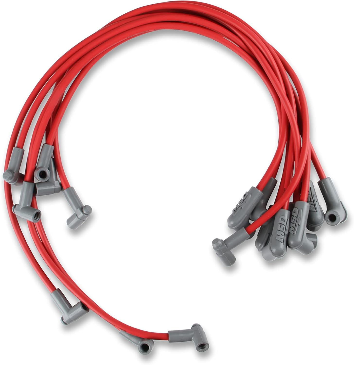 MSD 31359 Super Conductor Spark Plug Wire Set Red