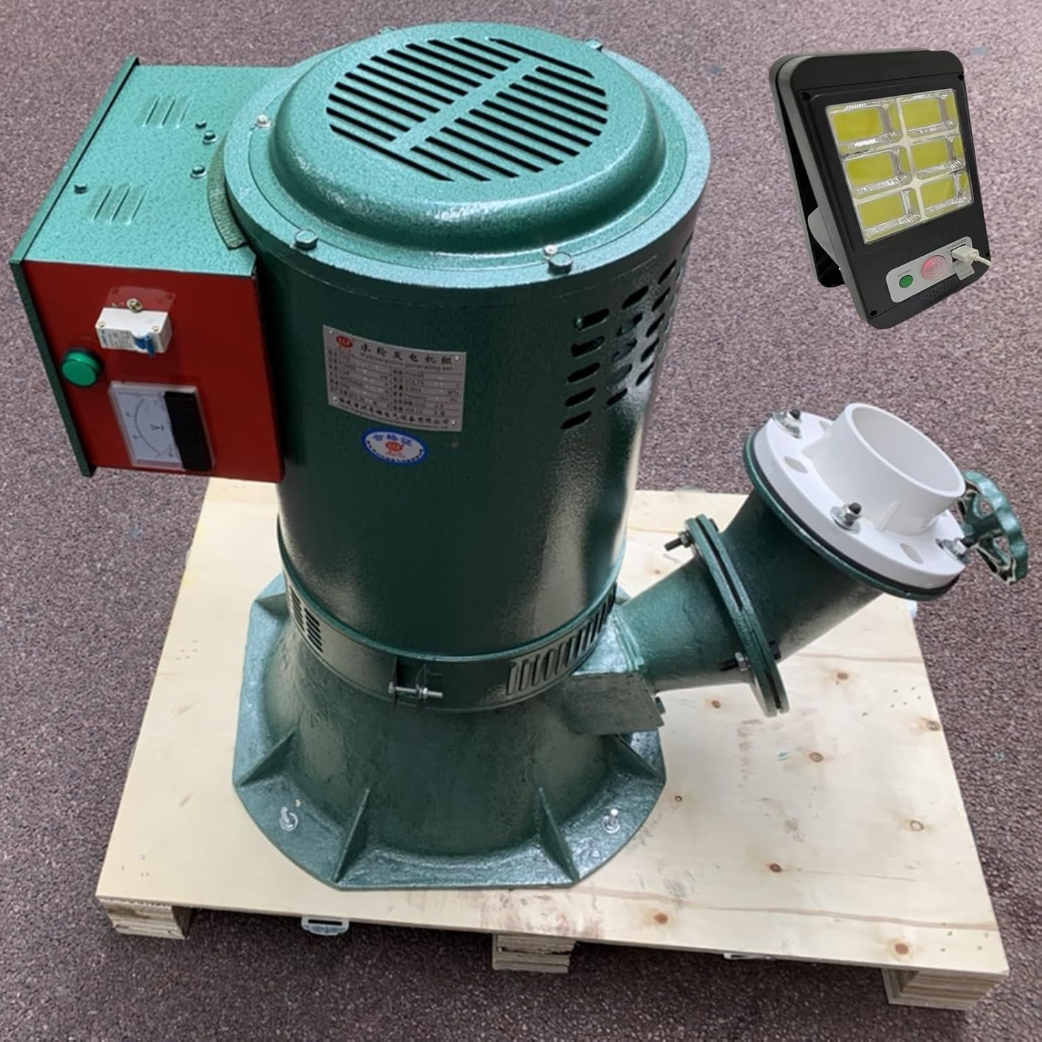 20kW Single-Phase Inclined-Jet Hydroelectric Generator – 20000W Copper Wire Turbine Generator With Automatic Voltage Regulation, Off-Grid Micro Hydropower System