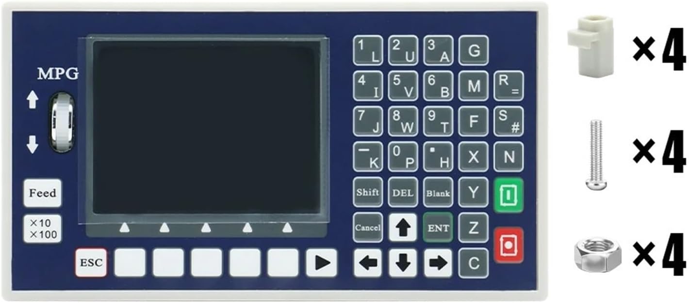 TC55H Motion Controller G Code 1-4 Axis 150KHZ Speed Control Programmable 24V Input/output Servo Stepper Control Panel for CNC