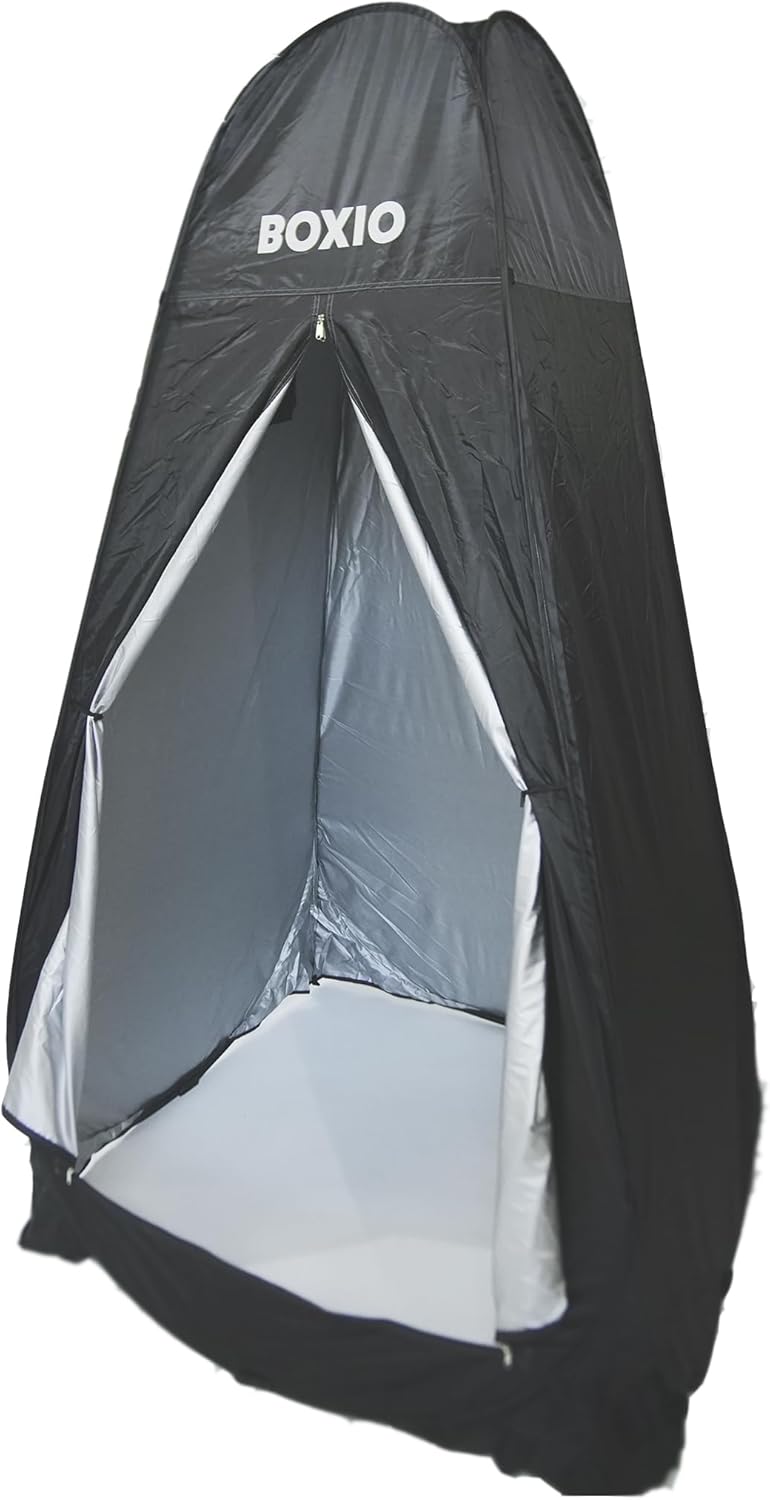 BOXIO - Tent: Instant Pop Up Privacy Shelter – Portable Toilet, Outdoor Shower, Camping Changing Room, SUV Truck Winter Bathroom Gear Beach Travel