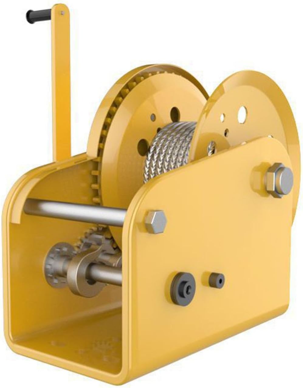 Heavy-Duty Winch, Hand-cranked Two-Way Self-Locking Winch, Small Household Traction Lifting, Suitable for Ships, Trucks, Trailers (1200lbs 30m)