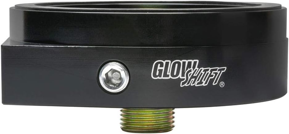 GlowShift Oil Filter Sandwich Adapter Compatible with Chevrolet Small Block 305/350-13/16-16 Thread - Install up to (4) 1/8-27 NPT Oil Pressure & Temperature Sensors - Includes O-Ring & Port Plugs