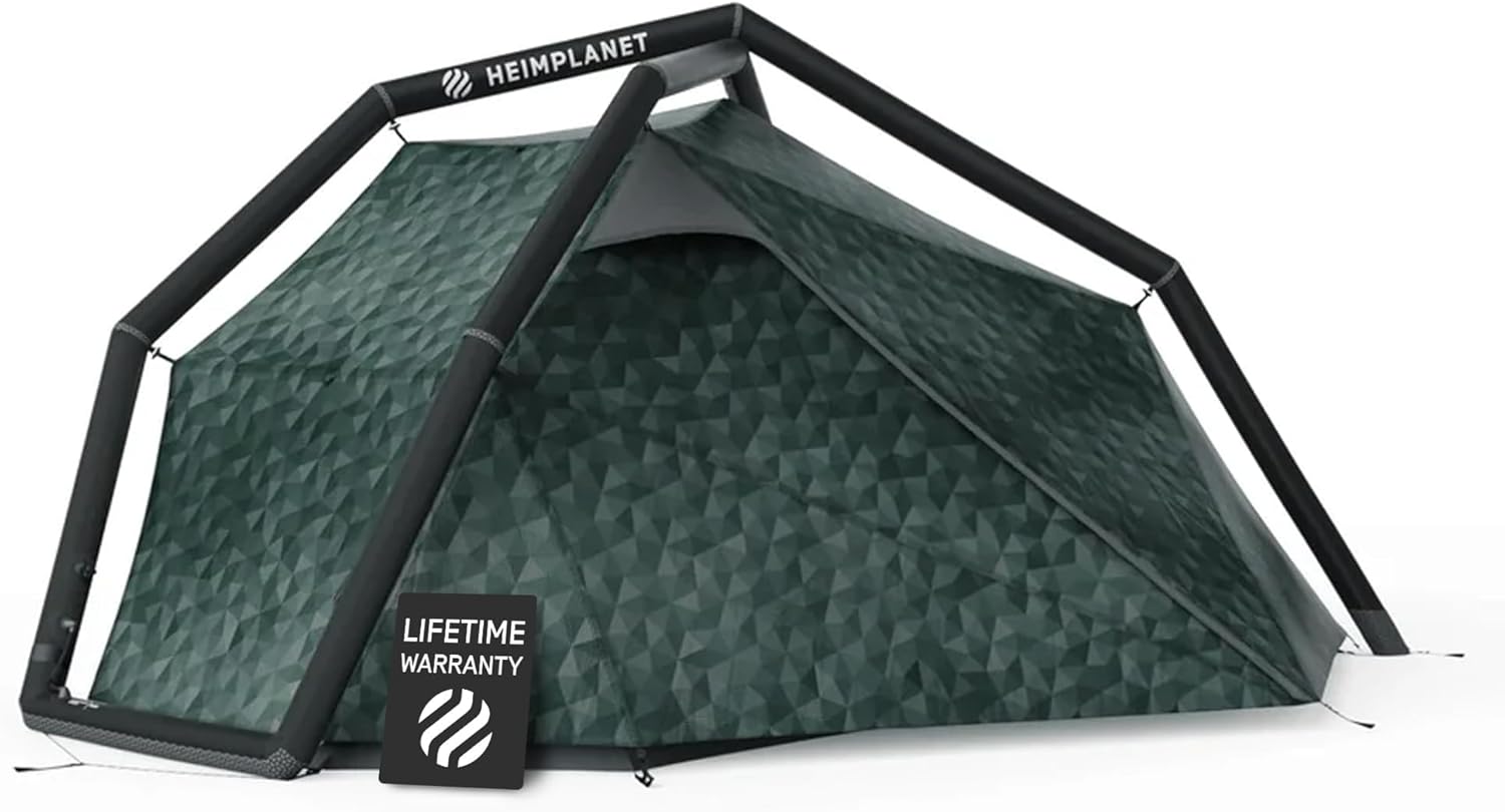 HEIMPLANET Original |FISTRAL V2, 1-2 Person Tent | Inflatable Camping Tent | Outer Tent and Tent Floor - 5000mm | No Tent Poles Required | Supports 1% for The Planet
