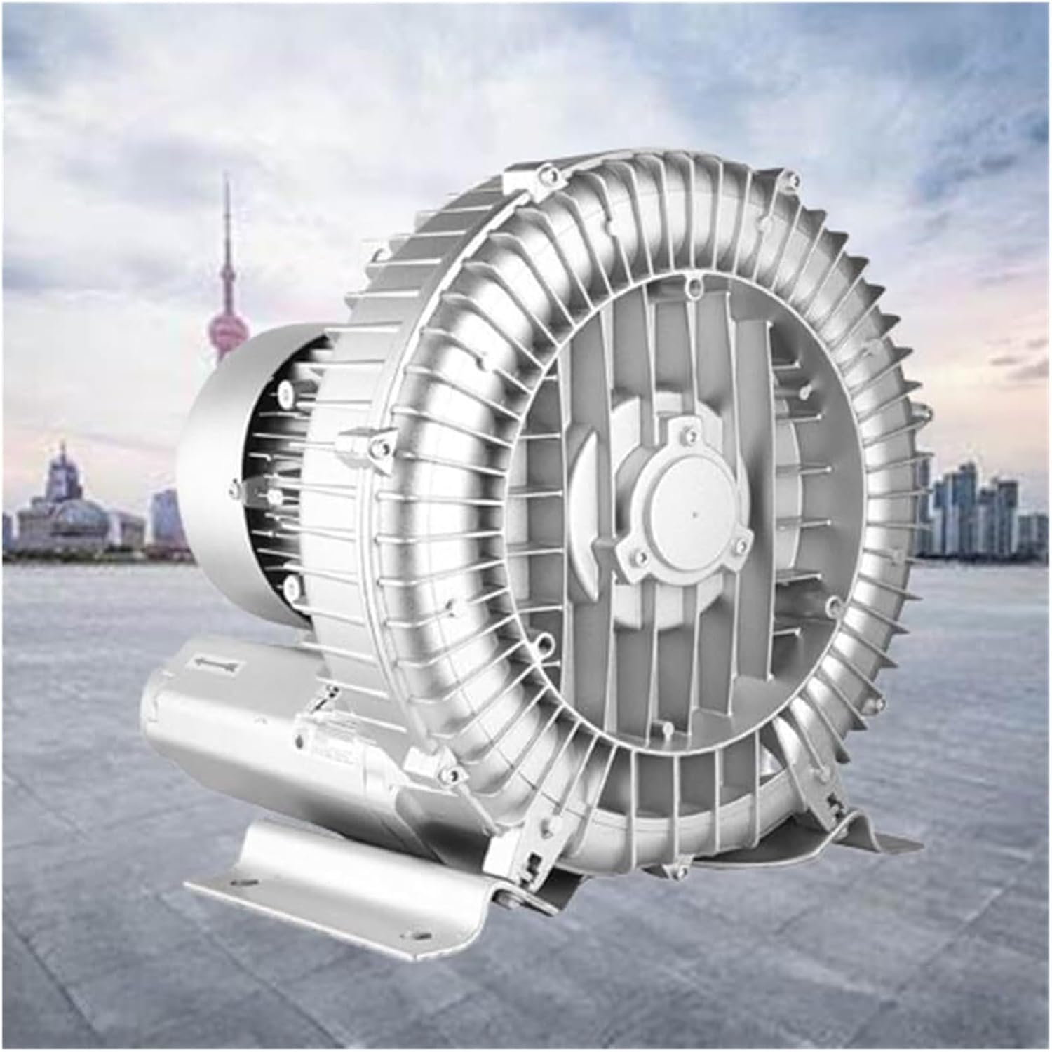 Regenerative Blower,Vortex Ring Blower, Regenerative Blower Vortex Gas Pump 110V 50Hz Single Phase Low Noise High-Pressure Industrial Vacuum(1100W/1.49HP)