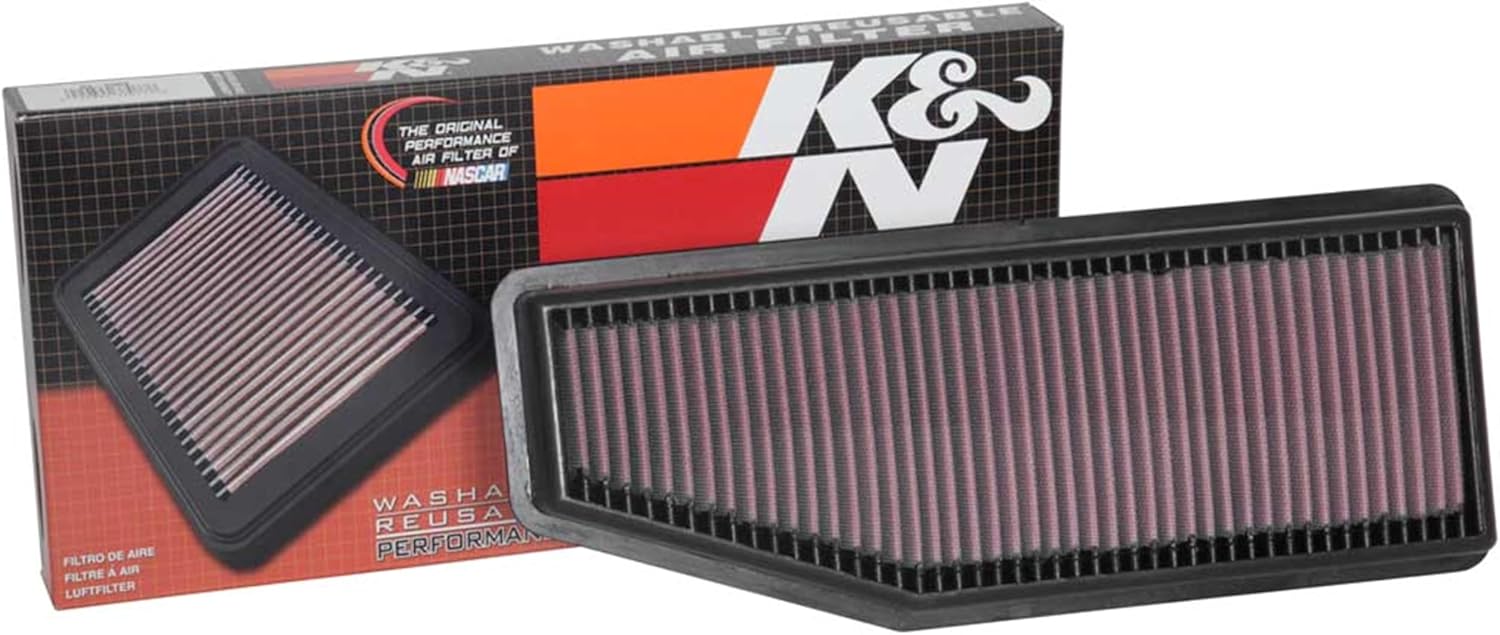 K&N Engine Air Filter: Increase Power & Towing, Washable, Premium, Replacement Air Filter: Compatible with 2019-2020 JEEP (Cherokee), 33-5088