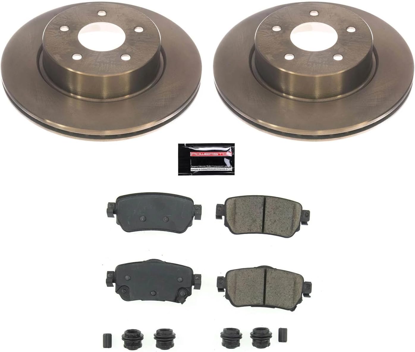 Power Stop KOE8313 Autospecialty Rear Replacement Brake Kit-OE Brake Rotors & Ceramic Brake Pads
