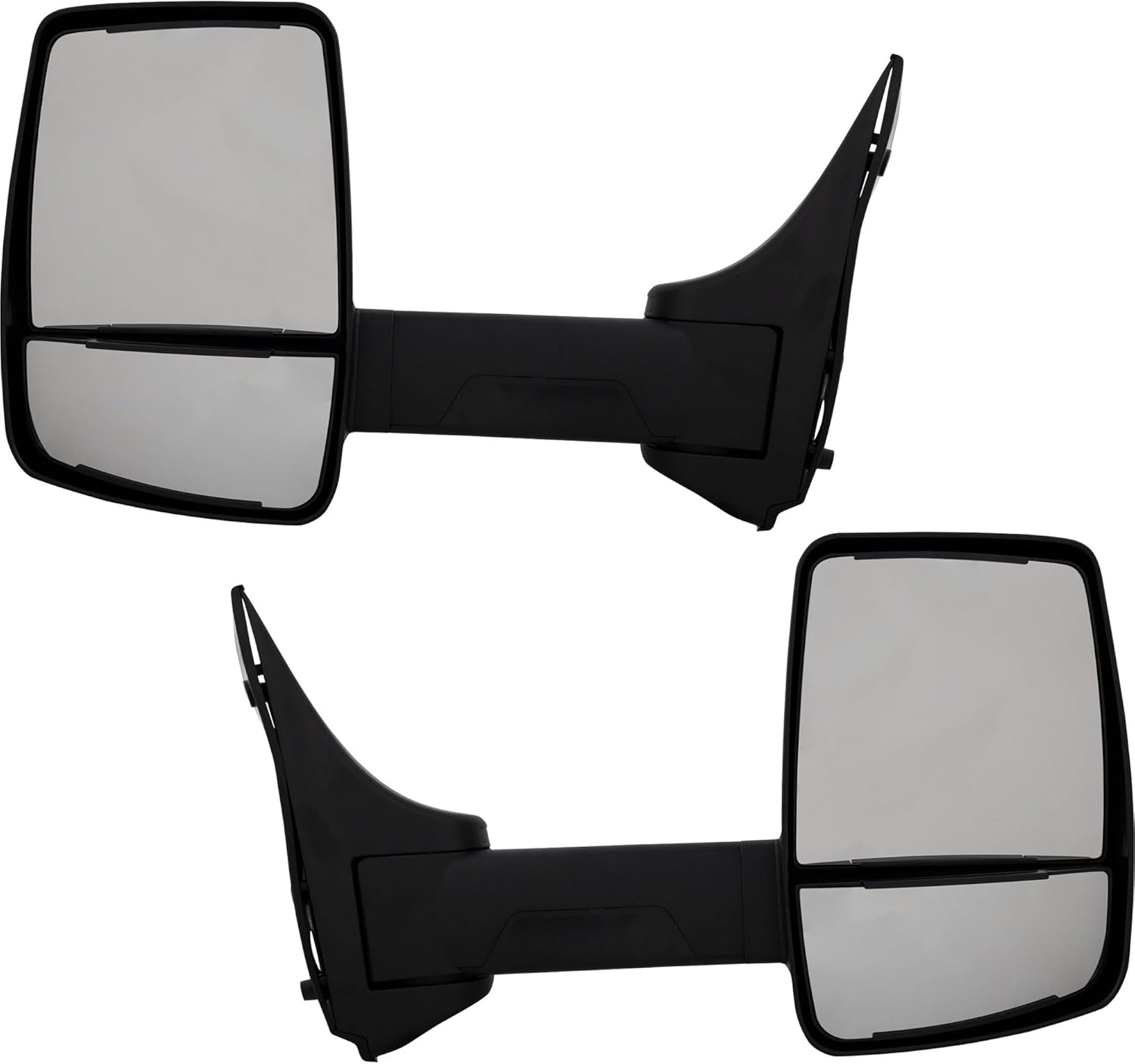 Garage-Pro Side Mirrors Set for 2003-2014 Ford E-150, 2003-2005 E-150 Club Wagon, 1992-2002 E-150 Econoline, Driver and Passenger, Towing, Manual Adjust, Manual Fold, Non-Heated, Textured