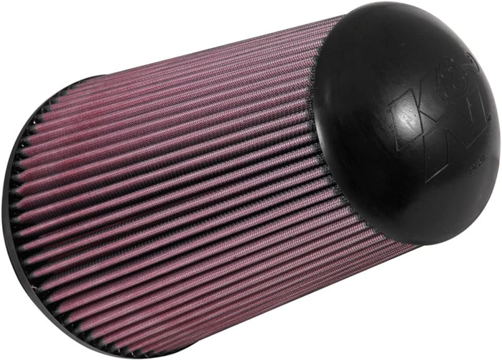 K&N High-Flow Original Lifetime Universal Clamp-On Air Filter: Performance, Premium, Washable: Flange Diameter: 6 In, Filter Height: 11.625 In, Flange Length: 1 In, Shape: Tapered Conical, RU-5064