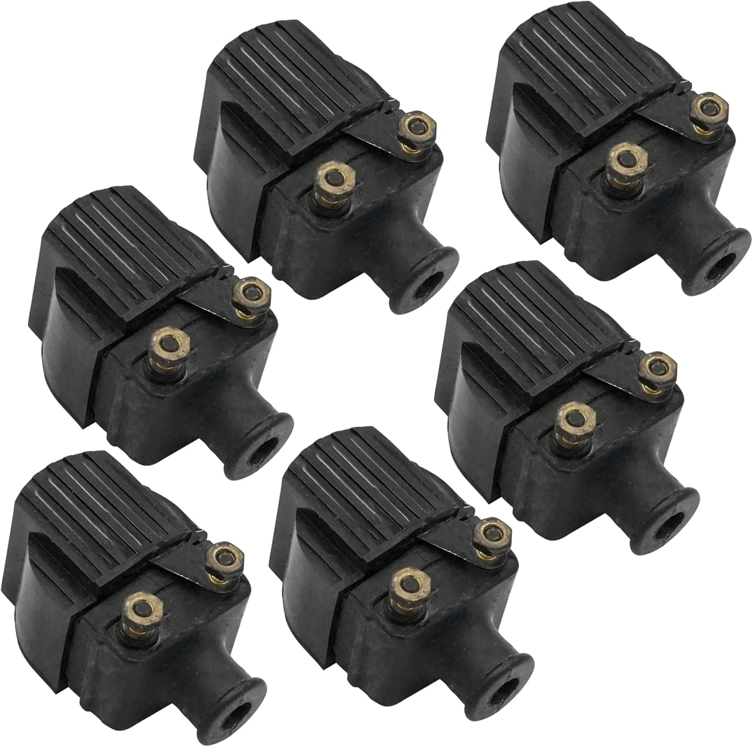 Caltric 6-Pack Ignition Coils Compatible with Mariner Outboard 90Hp 90-Hp 90 Hp Engine 1980 1984 1985 1986