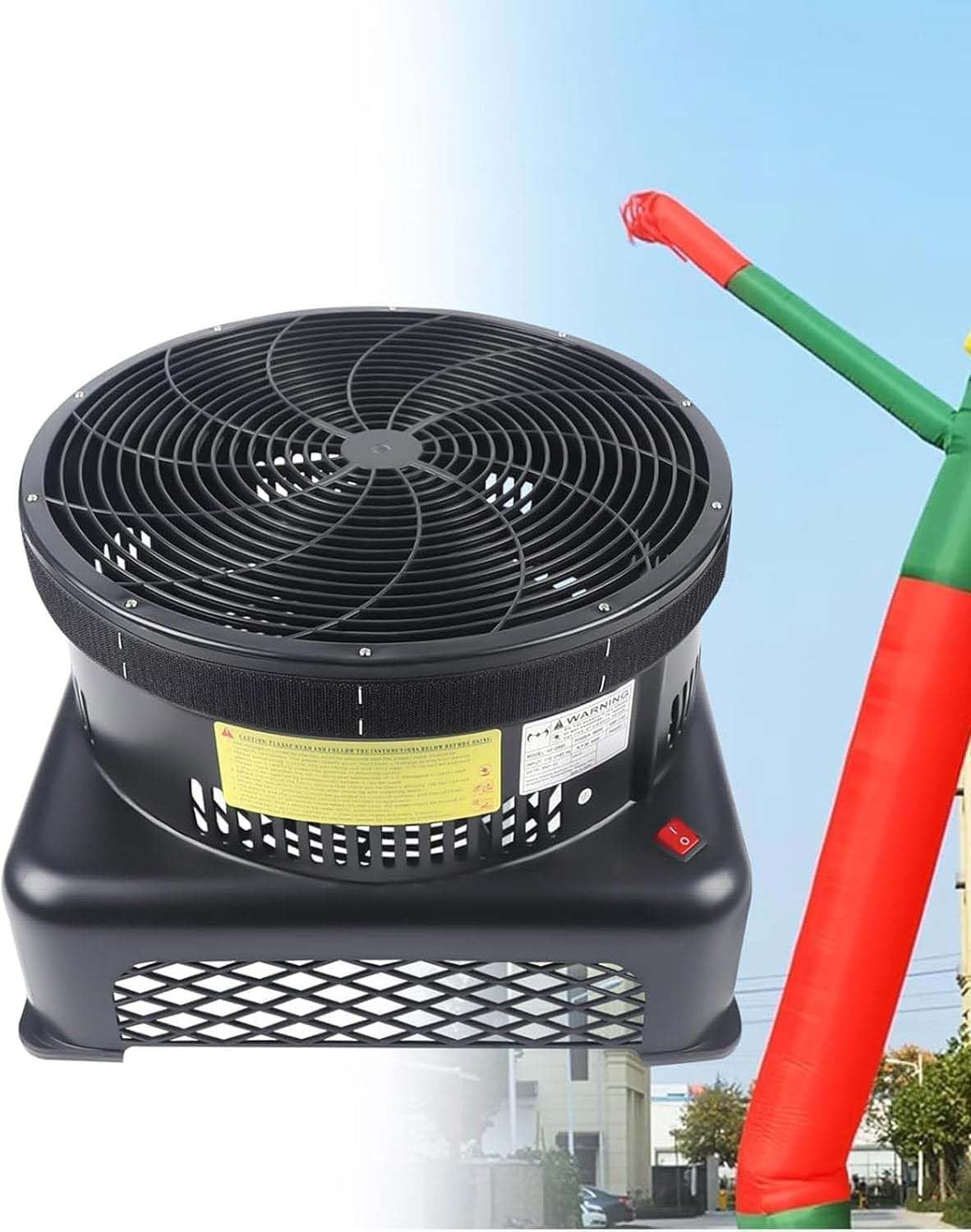 High-Speed Air Blower Fan for Inflatable Decorations Powerful Outdoor Blower Waving Air Dancer Blower High Speed Fan Dancer Wind Tube Man Puppet Blower (550w)