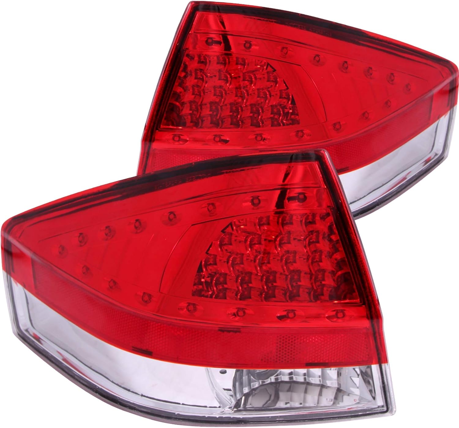 AnzoUSA 321197 Red/Clear LED Taillight for Ford Focus - (Sold in Pairs)
