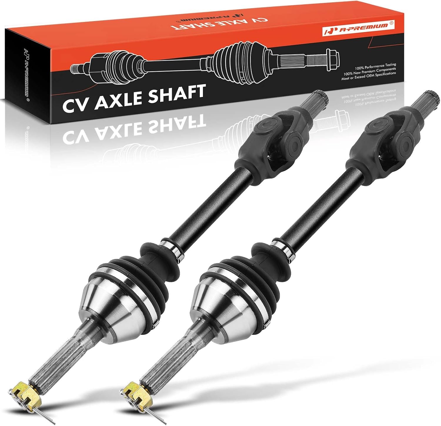 A-Premium Pair (2) Front CV Axle Shaft Assembly Compatible with Polaris Magnum 330 2003-2004, Sportsman 500 600 700 2002-2004, Driver and Passenger Side, Replace# 1380218