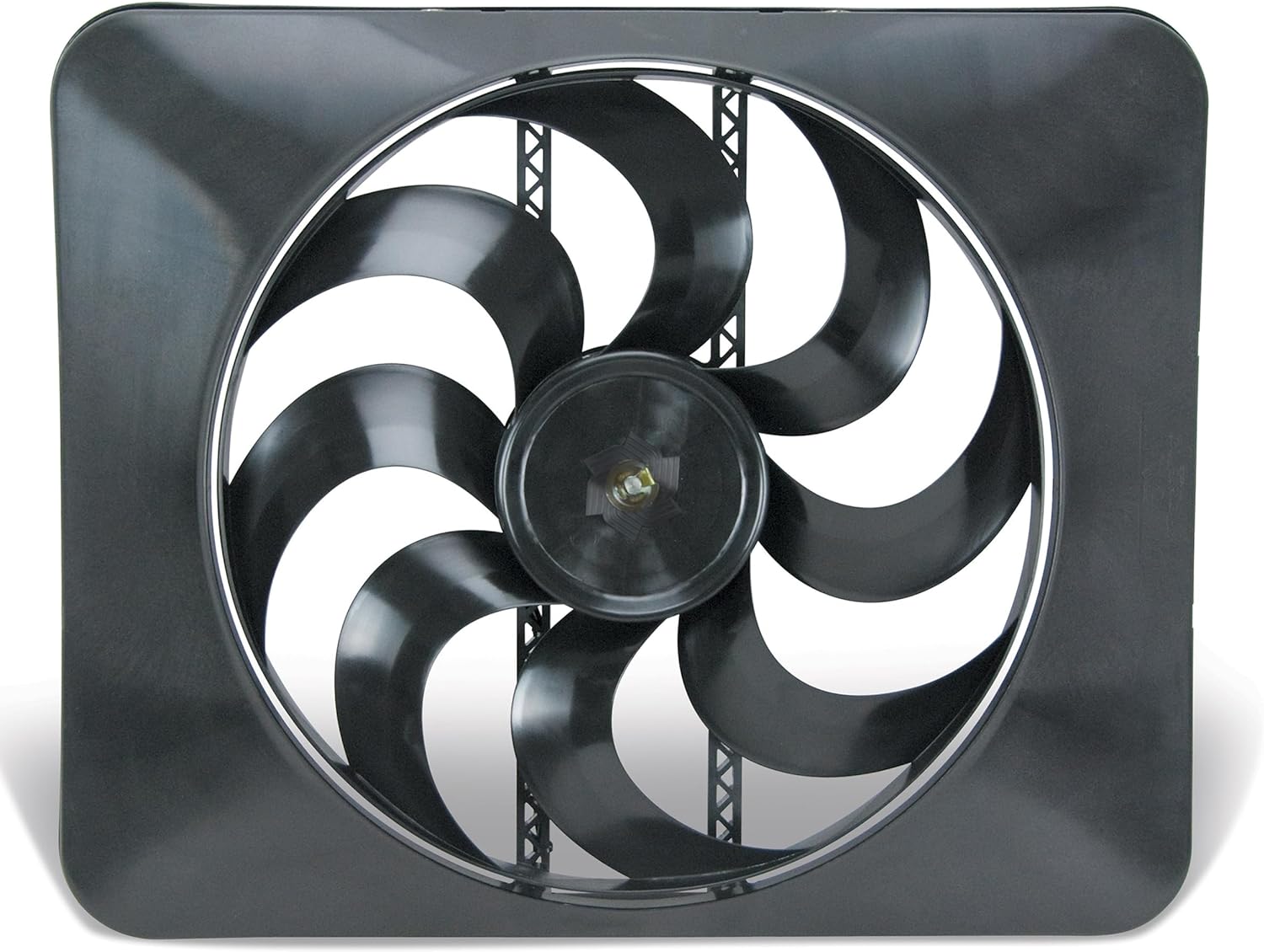 Flex-A-Lite Black Magic X-Treme Black Reversible Electric Fan, Pusher-Puller Fan (188), Car Accessories, 15 Inches
