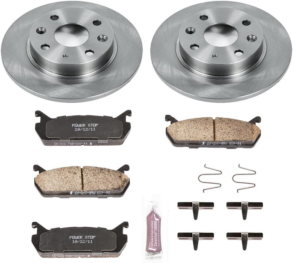 Power Stop KOE719 Autospecialty Rear Replacement Brake Kit-OE Brake Rotors & Ceramic Brake Pads For Mazda Miata 1990-1993 [Model Specific]