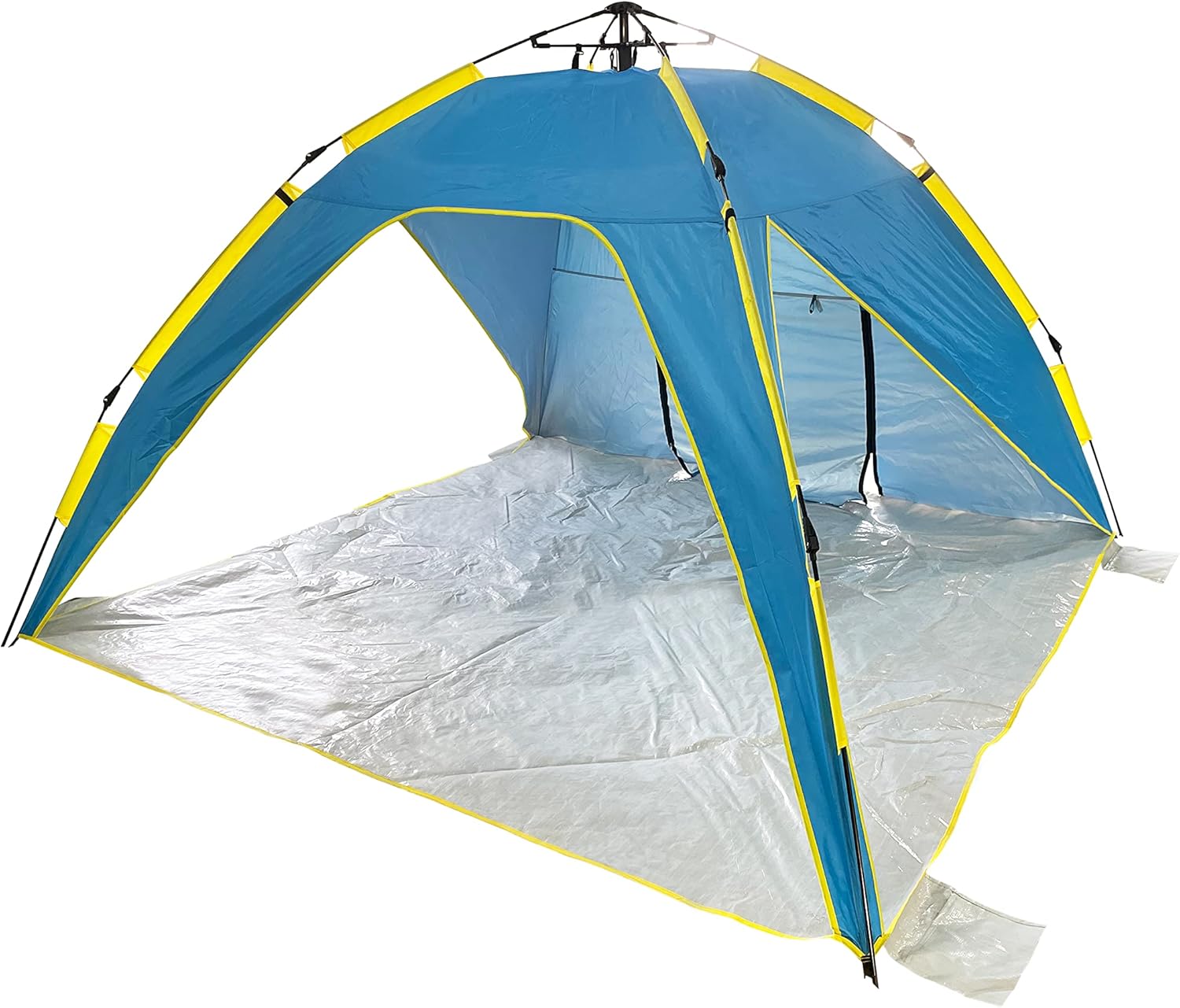 Bliss Hammocks BHT-A39-BT Pop-Up Beach Tent w/Carry Bag for Easy Travel, Sun Protection & Wind Resistant, Waterproof, Lightweight, Durable, Light Blue and Teal