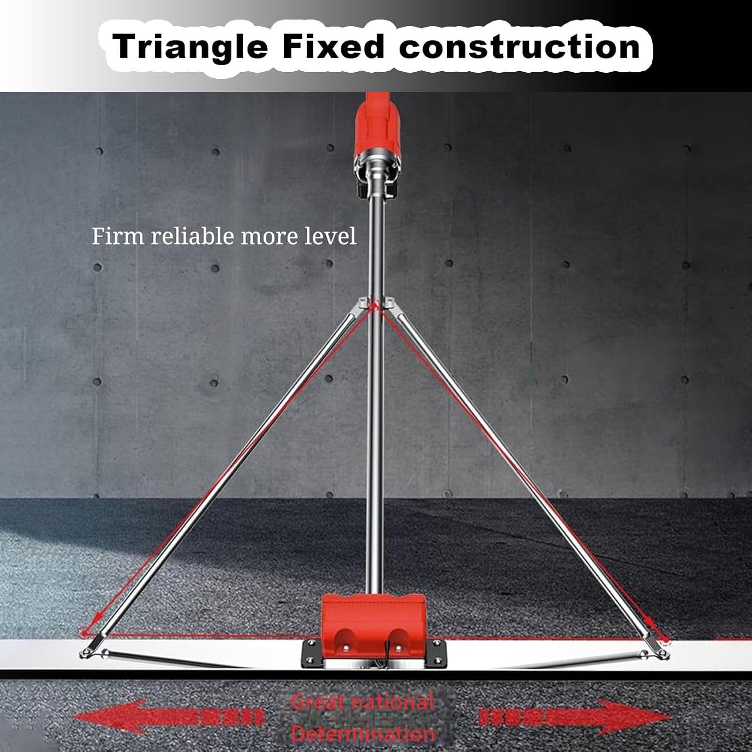 Cordless Concrete Screed,Concrete Leveling Tool,Rechargeable Vibrating Ruler,Electric Concrete Finishing Tool,Electric Vibrating Screed,with 2pcs Batteries,Easy to Clean 1m